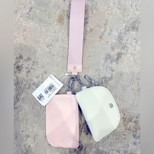 Lulu dual pouch wristlet